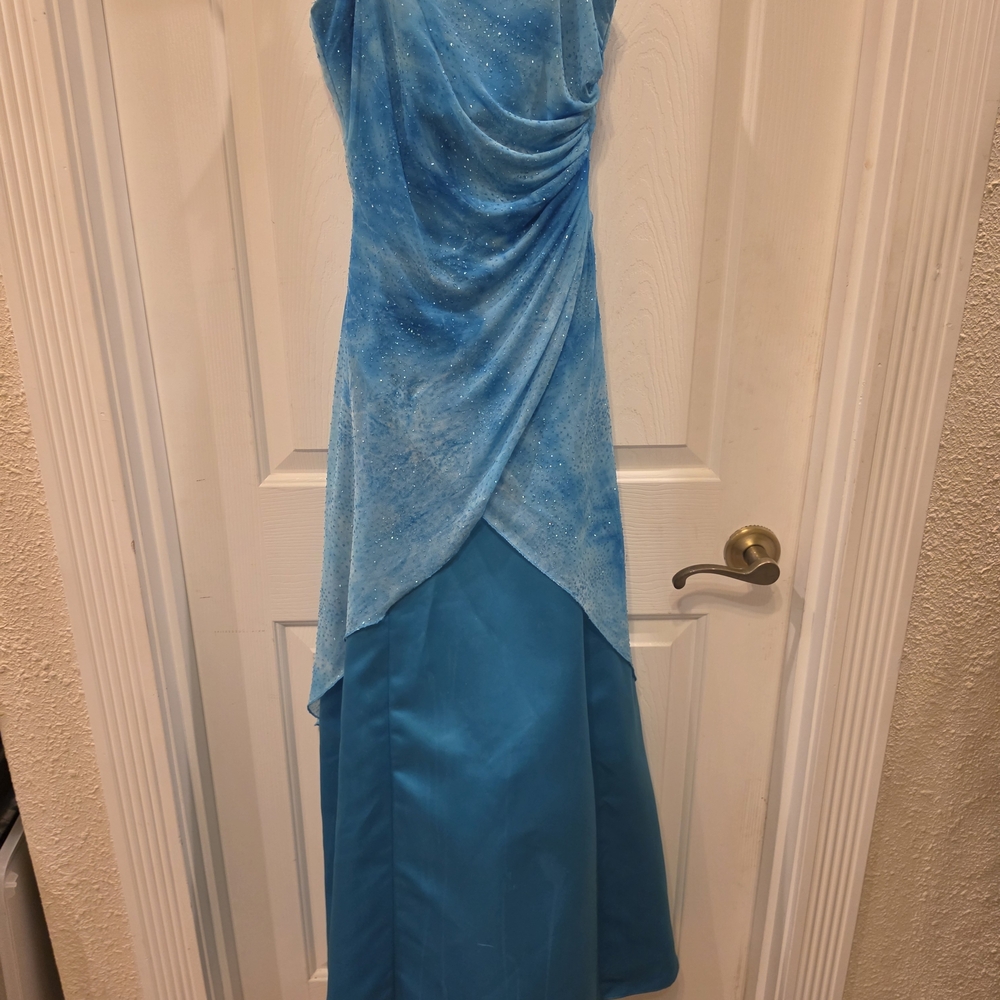 Jump Blue Sparkle Draped Maxi Dress